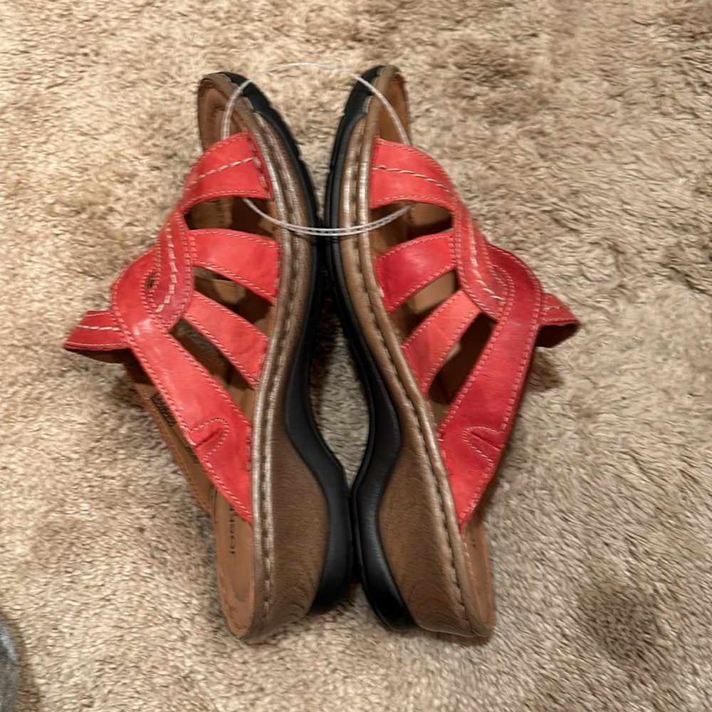 NWT JOSEF SEIBEL SANDALS 40 9 shoes red - Picture 4 of 10